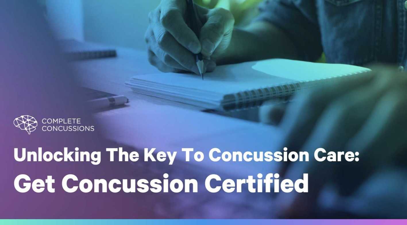 Concussion Certified Title Photo 